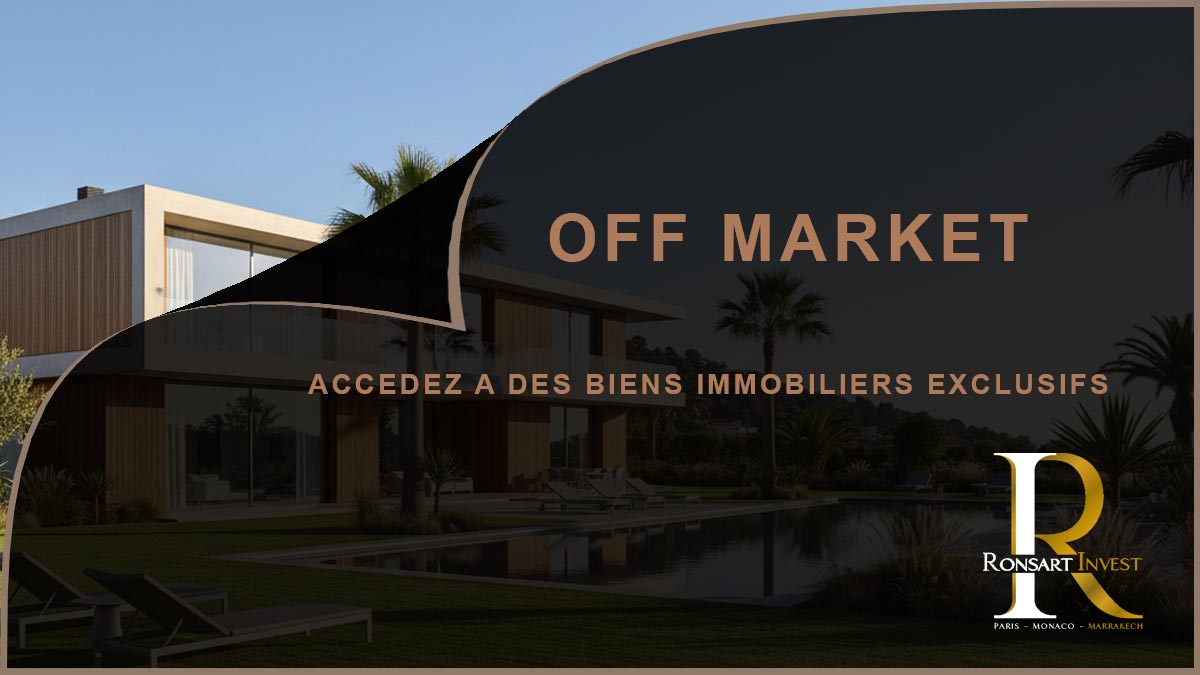 accès immobolier off market Maroc - Ronsort Invest