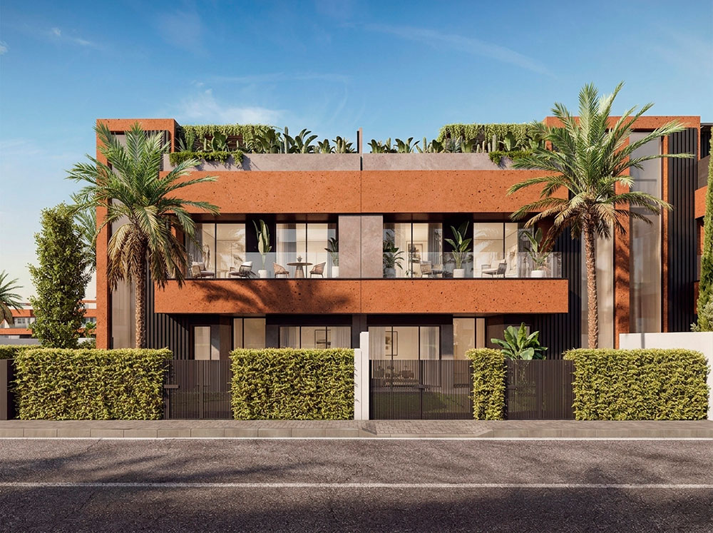 Façade extérieure de villa de l'Orée du Palm à Marrakech Ronsart Invest