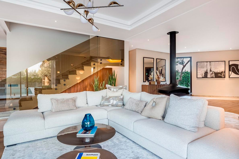 Salon 1 de la villa luxe de La Palmeraie Marrakech Ronsart Invest
