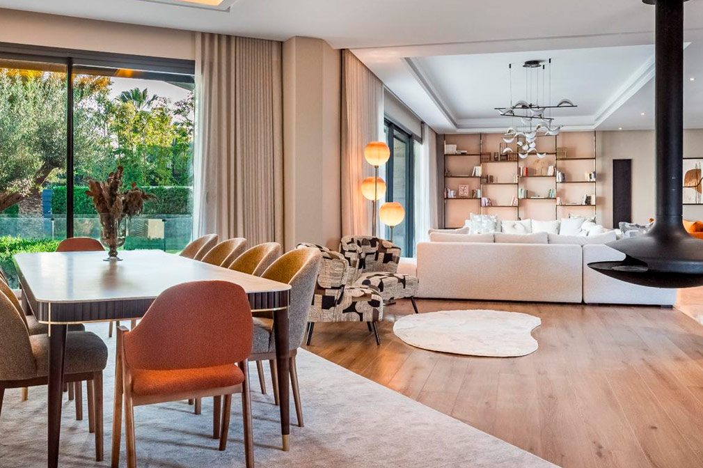 Salon 2 de la villa luxe de La Palmeraie Marrakech Ronsart Invest